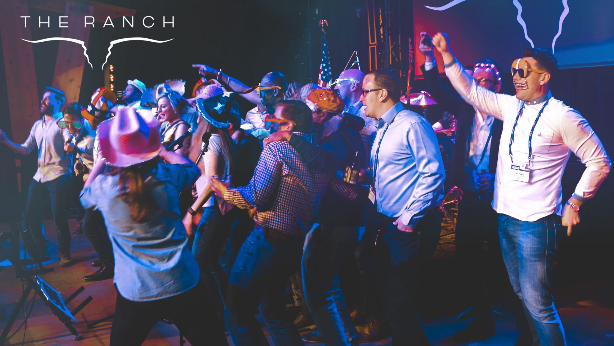 The Ranch venue setup for a live band karaoke event